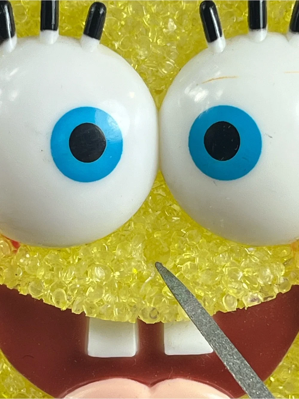 SpongeBob Square Pants Lamp Night Light Nickelodeon 9” Missing Nose Plastic VTG